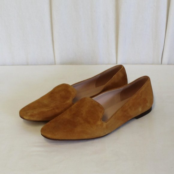 J Crew Suede Smoking Slippers Roasted Cider H5523 - Picture 2 of 9